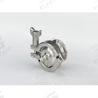 VNE Air Blow Check Valve: Poppet, Inline Valve Body, 2 1/2 in Pipe Size, For Fluids Media, Clamp (MPN EG62A-6L2.5-V). Key specifications — Average Surface Roughness (Ra): 32 micron-in; Brand: VNE; 3-A Compliance: Meets 3A Sanitary Standards.