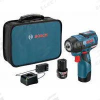 BOSCH Impact Wrench: 3/8 in Drive Size, 85 ft-lb Fastening Torque, 85 ft-lb Breakaway Torque, 22DK17 (MPN PS82-02). Key specifications — attr1170829: Brushless; attr1170832: Standard.