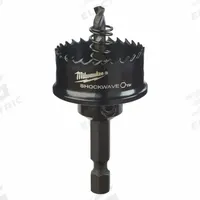 MILWAUKEE Hole Saw: 1 1/8 in Saw Dia., 8 Teeth per Inch, 1/8 in Max. Cutting Dp, Bi-Metal (MPN 49-56-9820). Key specifications — attr1098070: 8; attr1098087: MILWAUKEE.