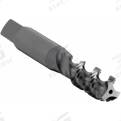 OSG Spiral Flute Tap: M10x1.5 Metric, 6H, 3 Flute, Bottoming Chamfer - General Purpose Spiral-Flute Taps