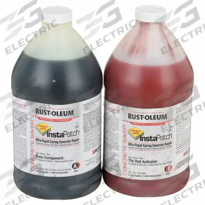 RUST-OLEUM Concrete Repair Compound: InstaPatch, Polyurea, 8 lb Container Size, Box - High-Performance Concrete Repair Compounds
