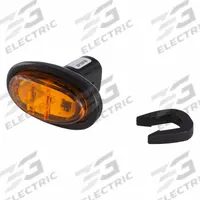 GROTE MicroNova LED Clearance Marker Light: Clearance Light, LED, Oval, Amber, Grommet, PC SAE Lens (MPN 45303). Key specifications — Lens Color: Amber; Brand: GROTE; Lighting Technology: LED; Mount Type: Grommet; SAE Lens Code: PC.