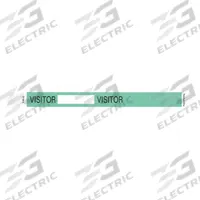 ID Wristband: Visitor, 10 in Overall Lg, 3/4 in Overall Wd, Tyvek®, Green, 500 PK (MPN VIS-TA-17). Key specifications — attr1085229: Misty; attr1126094: Green.