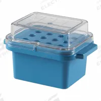 Cooler: 5 3/4 in Overall Lg, 4 1/8 in Overall Wd, 4 in Overall Ht, 2 mL Capacity, Polycarbonate (MPN 120073). Key specifications — Material: Polycarbonate; Product Type: Mini-Cooler; Brand: HEATHROW SCIENTIFIC.