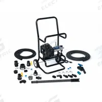 SOTERA Electric Drum Pump: Pump with Hose & Nozzle, 1/4 hp HP, 115 V AC, 13 gpm, Polypropylene, PP (MPN SS465BX713). Key specifications — Brand: SOTERA; Suction Tube Material: PP.