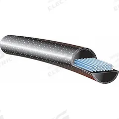 GATES Round Belt: Black, 9/16 in Dia, For 5 13/32 in Min Pulley Dia, 116 in Overall Lg, Smooth, 80A (MPN 9 X 112 RE BELT). Key specifications — Hardness: 80A; Belt Material: Gum Rubber; Color: Black.