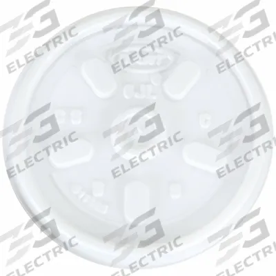 DART Disposable Hot Cup Lid: White, Polystyrene, 6 oz Capacity - Plastic Lids for Foam Containers