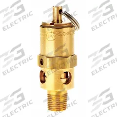 CONRADER Safety Valve: Hard Seat, 1/8 in (M)NPT Inlet (In.), 1/8 in (F)NPT Outlet (In.), Brass (MPN SRH250-1/8-125 SST). Key specifications — attr291993: Hard Seat; attr291998: Brass; attr292007: Stainless Steel; attr292009: Brass; attr294753: CONRADER.