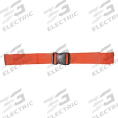 DICK MEDICAL SUPPLY Strap: 6 ft, Polypropylene, Double Adjust, Orange (MPN 48061 OR). Key specifications — Material: Polypropylene; Color: Orange; Buckle Material: Plastic; Brand: DICK MEDICAL SUPPLY; Product Type: Strap; Harness Type: Crossbody Strap.