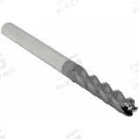 APPROVED VENDOR Ball End Mill: Carbide, AlTiN Coated, 4 Flute, 1/4" Mill Dia, 1-1/2" LOC, 4" OAL (MPN 229-001024)