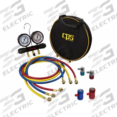 PRO-SET Manifold Gauge Set: Manifold Gauge Set (MPN MTHFO134) - Vehicle Heating & Cooling Service & Repair Tool Kits