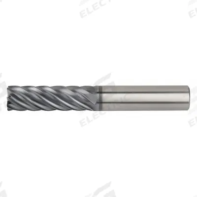 WIDIA HANITA Corner Radius End Mill: Carbide, AlTiN Coated, 7 Flute, 1" Mill Dia, 3" LOC - Fast-Cutting Carbide Corner-Radius End Mills for Stainless Steel & Super Alloys