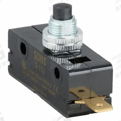 APPROVED VENDOR Snap Action Switch: Plunger Actuator, 1NO/1NC - Plunger Snap-Action Switches