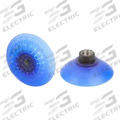 SCHMALZ Vacuum Pad Assembly: Deep, 3/8 in NPT, 92.2 mm Pad Dia, Elastodur ED, Blue, 85 A, SAX (MPN 10.01.19.00145). Key specifications — attr1019101: 10.01.19.00145; attr1019103: SCHMALZ; attr1019107: 85 A.
