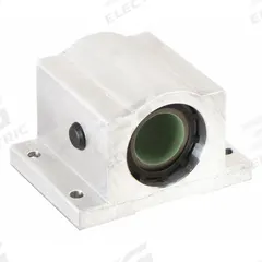 THOMSON Linear Pillow Block Bearing: Single, Self-Aligning, 1/2 in Inside Dia, TEP 950, 0.16 in (MPN FNYBUPB08ALS). Key specifications — Liner: TEP 950; Material: Aluminum.