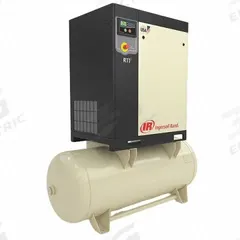 INGERSOLL RAND Rotary Screw Air Compressor: Horizontal, 15 hp, 56.1 cfm, 120 gal Tank, 460V AC (MPN R11I-A125/120-460-3). Key specifications — attr48606: Three; attr48593: 460V AC; attr48578: INGERSOLL RAND; attr110305: Not Included.