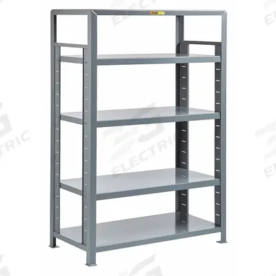 LITTLE GIANT Welded Steel Adjustable Shelving: Heavy-Duty, Starter, 36 in x 24 in - Heavy-Duty Adjustable Open Welded Shelving