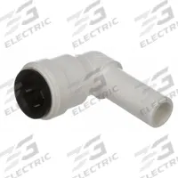 WATTS Push-Fit Elbow Fitting: 90° Elbow, 1/2 in OD x 1/2 in OD Size, Polysulfone, Adapter (MPN 3518-10). Key specifications — Brand: WATTS.