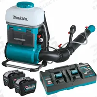 MAKITA Backpack Mister Blower Kit: For Lawn, Garden and Agriculture, Mix-in-Tank, XGT® (MPN GMP01PL). Key specifications — Brand: MAKITA; Chemical Compatibility: Insecticide.
