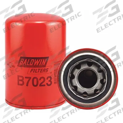 BALDWIN FILTERS Oil Filter: B7023, 1 1/4"-12 Thread Size, 5 3/8 in Overall Ht, Oil - Spin-On Oil Filters