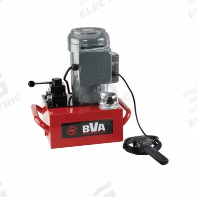 BVA HYDRAULICS Hydraulic Pump: 10,000 psi Max. Op Pressure, 397 cu in/min Max. Flow Rate - Corded High-Power Stationary Electric Hydraulic Pump Units