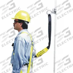 MILLER BY PIP Rope Grab: 310 lb Capacity, Stainless Steel, Shock-Absorbing Lanyard, 3 ft Lanyard Lg (MPN 8175SLS-Z7/3FTYL). Key specifications — Brand: MILLER BY PIP; Rope Lifeline Component: Rope Grab; For Rope Material: Synthetic Fiber; Includes Lanyard: Yes; Rope Grab Material: Stainless Steel; Shock-Absorbing Lanyard: Yes; Color: Silver.