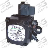 RW BECKETT Hot Water and Steam Boiler Oil Burner Pump: 1 Stages, 4 gph Flow Rate, 100 psi to 200 psi (MPN PF20322GU). Key specifications — Adjustable PSI Range: 100 psi to 200 psi; Maximum Lift: Up to 8 ft in 1-Pipe System; Brand: RW BECKETT.
