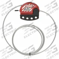 MASTER LOCK Cable Lockout: Squeeze Handle, Includes Cable, Steel, 6 ft Cable Lg, Red, Cable Included (MPN S806). Key specifications — Body Material: Thermoplastic; Resistance Properties: Chemical Resistant; Includes Cable: Yes; Cable Color: Clear; Cable Material: Steel; Cable Material Finish: Plastic; Brand: MASTER LOCK; Includes Cable_Table: Cable Included.