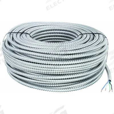 SOUTHWIRE Metal Clad Armored Cable: 12 AWG, 3 Conductors, Copper, 250 ft, Aluminum - Standard Metal-Clad Cables