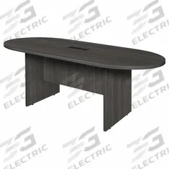 REGENCY Conference Table: Oval, Melamine, Ash Gray, 71 in Overall Lg, 35 in Overall Wd, Wood, PVC (MPN LCTRT7135AG). Key specifications — attr987891: Slab Leg; attr987894: Melamine; attr987867: PVC; attr987857: REGENCY; attr987872: Wood.