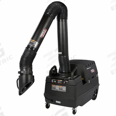 LINCOLN ELECTRIC: 735 cfm, 10 ft Arm Lg, MERV 14 - Single-Arm Mobile Welding Fume Extractors