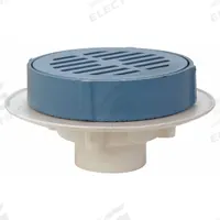 ZURN Floor Drain: 11 1/2 in Overall Dia, 4 in Nominal Pipe Size, Plastic, Cast Iron, Slotted, Round (MPN FD2350-PV4). Key specifications — Brand: ZURN.