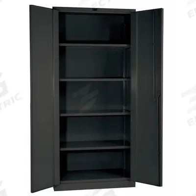 HALLOWELL Storage Cabinet: 60 in x 24 in x 78 in, Swing Handle & Padlock Hasp - Industrial Shelf Cabinets