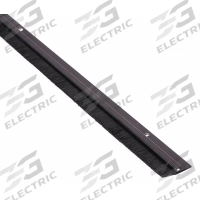 NATIONAL GUARD Door Sweep: Brush Insert, Aluminum, 36 in Lg, 1 1/4 in Wd - Door Sweeps