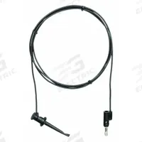 POMONA Test Leads: Black Electrical Current Color, Test Clip, Banana Plug, 5 ft Lg, PVC (MPN 3782-60-0). Key specifications — Brand: POMONA.