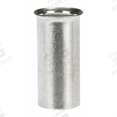 PANDUIT Wire Ferrule: 1 AWG Max Wire Size, Holds 1 Wire, Bare - Non-Insulated Ferrules