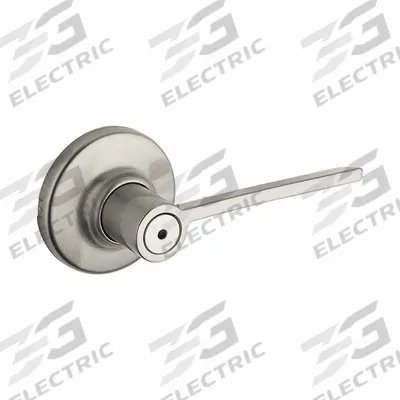 KWIKSET Door Lever Lockset: Privacy Lever Locksets, Nickel