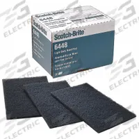 SCOTCH-BRITE Sanding Hand Pad: 6 in x 9 in, Silicon Carbide, Ultra Fine, Gray, 6448, 60 PK (MPN 7000121092). Key specifications — Series: 6448; Brand: SCOTCH-BRITE.