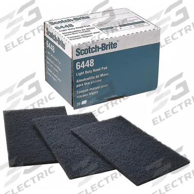 SCOTCH-BRITE Sanding Hand Pad: 6 in x 9 in, Silicon Carbide, Ultra Fine, Gray, 6448 - Blending & Finishing Pads for All Metals