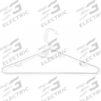 HONEY-CAN-DO Clothes Hanger: Plastic, 7 in Ht, 15 in Wd, White (MPN HNG-01523). Key specifications — Material: Plastic.