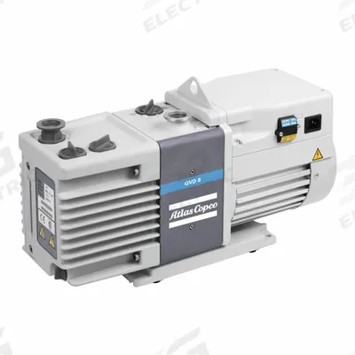 ATLAS COPCO Vacuum Pump: 0.6 hp, 1 Phase, 110/120V AC - Lubricated Rotary Vane Vacuum Pumps