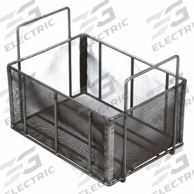 MARLIN STEEL WIRE PRODUCTS Parts Washer Basket: Rectangular, Steel, Silver - Rectangular Parts Washer Baskets