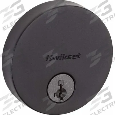 KWIKSET Single Cylinder Deadbolt: Cylindrical, 1 3/4 in Door Thick - Max - Standard Cylindrical Deadbolts