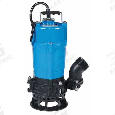 TSURUMI Plug-In Utility Pump: 3/4 hp, 3/8 in Max. Dia. Solids, Continuous Duty - Heavy-Duty Submersible Electric-Operated Dewatering Pumps