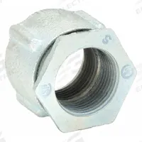 RACO Threaded Coupling - Three-Piece: Iron, 1 in Trade Size, 1 3/8 in Overall Lg, IMC/RMC (MPN 1504). Key specifications — Compatible Conduit Type: RMC; Brand: RACO.