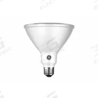GE LAMPS Compact LED Bulb: LED, PAR38, Medium Screw (E26), 12 W Watt, 3000K, 1,300 lm Light Output (MPN LED12DPAR38ROW930/40). Key specifications — Color Temperature: 3000K; Shatter-Resistant: No; Brand: GE LAMPS; Voltage: 120V AC; Bulb Shape: PAR38.