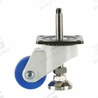 FOOT MASTER Plate Caster: Nylon Tread, 63 mm Wheel Dia, 98 mm Mounting Ht, 1,102 lb Load Capacity (MPN GDH-65A-SF-MC). Key specifications — Brand: FOOT MASTER; Frame Color: White.