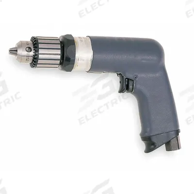INGERSOLL RAND Air-Powered Drill: 3/8 in Chuck, Medium Duty, 1,000 RPM, 0.4 hp - Pistol-Grip Air-Powered Drills