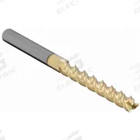 APPROVED VENDOR Square End Mill: Carbide, ZrN Coated, 3 Flute, 3/8" Mill Dia, 1-3/8" LOC, 3" OAL (MPN 273-371375D)