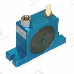 DAYTON Pneumatic Vibrator: 451 lbf, 14,000 vpm, 1/4 in NPT, 80 dBA, Aluminum, Continuous (MPN 1DYP2). Key specifications — attr671163: 80 dBA; attr671170: 451 lbf @ 80 psi; attr671165: 14,000 vpm @ 80 psi; attr671184: 1/4 in; attr671185: NPT; attr671192: BSPP; attr671193: 1/4 in; attr671175: DAYTON.